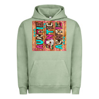 Pigment Oil Green auntie heifer Urban Hoodie - JahusDesignShop