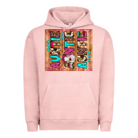 Pigment Salmon auntie heifer Urban Hoodie - JahusDesignShop