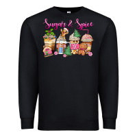 Black sugar and spice pink gingerbread coffee cups Premium Sweatshirt - Zillion Design Studio