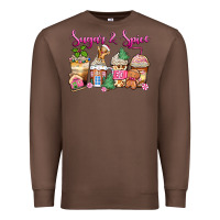 Chestnut sugar and spice pink gingerbread coffee cups Premium Sweatshirt - Zillion Design Studio