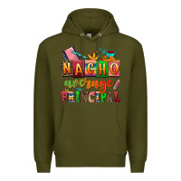 Army Green nacho average principal Premium Hoodie - AdoDesignShop