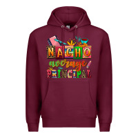 Burgundy nacho average principal Premium Hoodie - AdoDesignShop