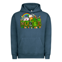 Pigment Midnight Navy st patricks nurse Urban Hoodie - AdoDesignShop