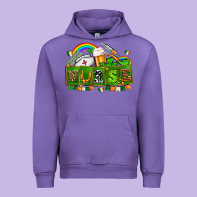 St Patricks Nurse Urban Hoodie Designed By Adodesignshop