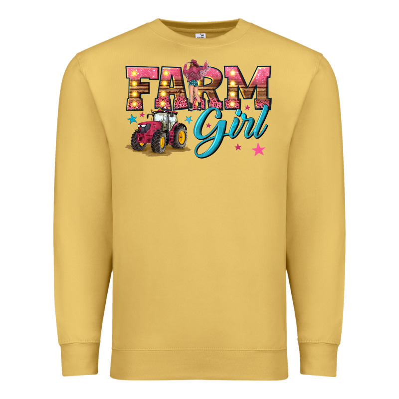 Farm Girl Premium Sweatshirt by texasbilliewilder | Teevron