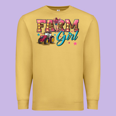 Premium Sweatshirt farm girl