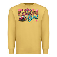 Antique Gold farm girl Premium Sweatshirt - texasbilliewilder