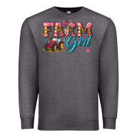 Charcoal Heather farm girl Premium Sweatshirt - texasbilliewilder