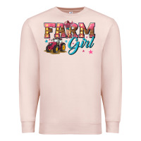 Pale Pink farm girl Premium Sweatshirt - texasbilliewilder