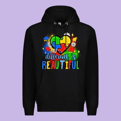 Different Is Beautiful Premium Hoodie Designed By Jahusdesignshop
