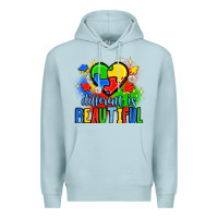Blue Mist different is beautiful Premium Hoodie - JahusDesignShop
