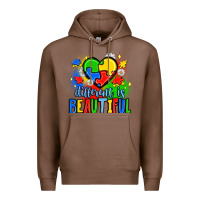 Chestnut different is beautiful Premium Hoodie - JahusDesignShop