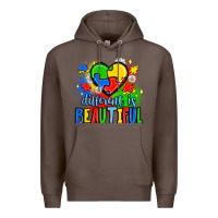 Coffee different is beautiful Premium Hoodie - JahusDesignShop