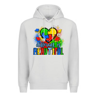 Dove Grey different is beautiful Premium Hoodie - JahusDesignShop