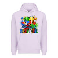 Lilac different is beautiful Premium Hoodie - JahusDesignShop