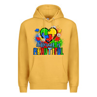 Mustard different is beautiful Premium Hoodie - JahusDesignShop