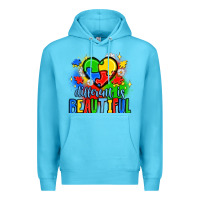 Ocean Blue different is beautiful Premium Hoodie - JahusDesignShop