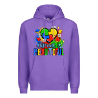 Purple different is beautiful Premium Hoodie - JahusDesignShop