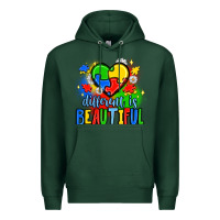 Sports Green different is beautiful Premium Hoodie - JahusDesignShop