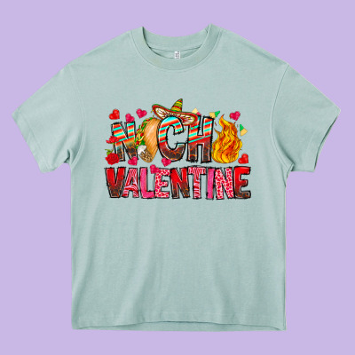 Nach Valentine Heavy Core Tee Designed By Cowhidedigitalart