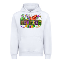 White mardi gras dentist Urban Hoodie - AdoDesignShop