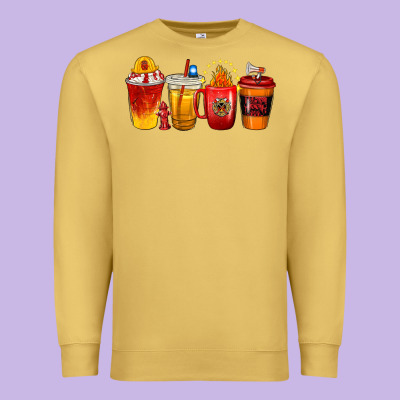 Premium Sweatshirt firefighter coffee cups