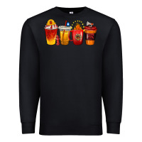 Black firefighter coffee cups Premium Sweatshirt - texasbilliewilder