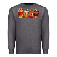 Charcoal Heather firefighter coffee cups Premium Sweatshirt - texasbilliewilder