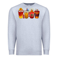 Heather Grey firefighter coffee cups Premium Sweatshirt - texasbilliewilder