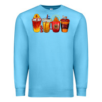 Ocean Blue firefighter coffee cups Premium Sweatshirt - texasbilliewilder