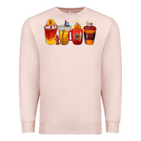 Pale Pink firefighter coffee cups Premium Sweatshirt - texasbilliewilder