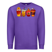 Purple firefighter coffee cups Premium Sweatshirt - texasbilliewilder