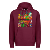 Burgundy nacho average nurse Premium Hoodie - AdoDesignShop