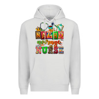 Dove Grey nacho average nurse Premium Hoodie - AdoDesignShop