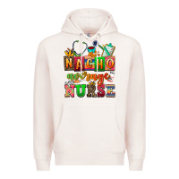 Pale Pink nacho average nurse Premium Hoodie - AdoDesignShop