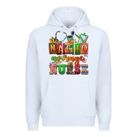 White nacho average nurse Premium Hoodie - AdoDesignShop