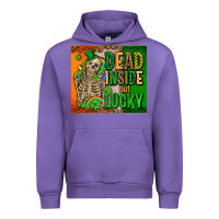 Tulip irish flag with shamrocks  dead inside but lucky Urban Hoodie - AdoDesignShop