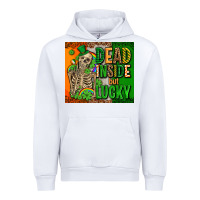 White irish flag with shamrocks  dead inside but lucky Urban Hoodie - AdoDesignShop