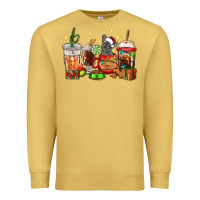 Antique Gold Christmas coffee cups with French Bulldog Premium Sweatshirt - RanaPortraitStore