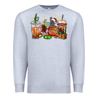 Christmas Coffee Cups With French Bulldog Premium Sweatshirt | Teevron