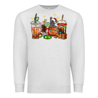 Oatmeal Heather Christmas coffee cups with French Bulldog Premium Sweatshirt - RanaPortraitStore