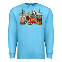 Ocean Blue Christmas coffee cups with French Bulldog Premium Sweatshirt - RanaPortraitStore