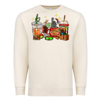 Sandshell Christmas coffee cups with French Bulldog Premium Sweatshirt - RanaPortraitStore