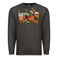Smoke Christmas coffee cups with French Bulldog Premium Sweatshirt - RanaPortraitStore