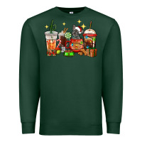Sports Green Christmas coffee cups with French Bulldog Premium Sweatshirt - RanaPortraitStore