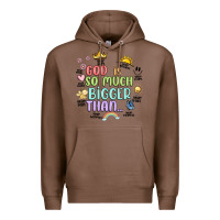 Chestnut god is bigger Premium Hoodie - JahusDesignShop