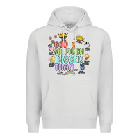 Dove Grey god is bigger Premium Hoodie - JahusDesignShop