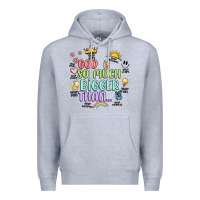 Heather Grey god is bigger Premium Hoodie - JahusDesignShop