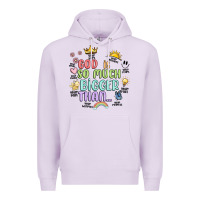 Lilac god is bigger Premium Hoodie - JahusDesignShop