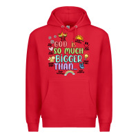 Red god is bigger Premium Hoodie - JahusDesignShop